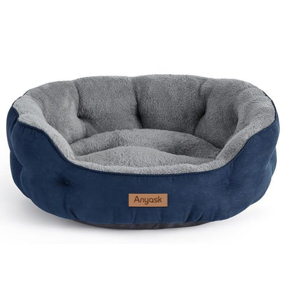 Anyask Dog and Cat Bed Waterproof Dog Sofa Beds Medium Supportive Foam Pet Couch Bed with Removable Washable Cover Waterproof Lining and Nonskid Bottom Slip-Resistant Bottom