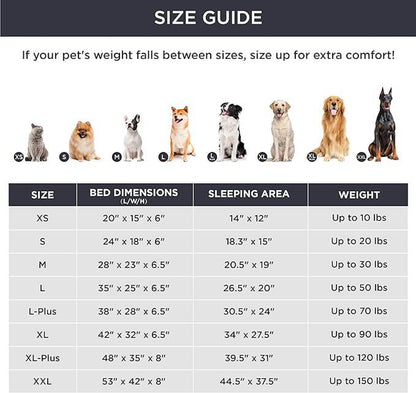 Anyask Dog and Cat Bed Waterproof Dog Sofa Beds Medium Supportive Foam Pet Couch Bed with Removable Washable Cover Waterproof Lining and Nonskid Bottom Slip-Resistant Bottom